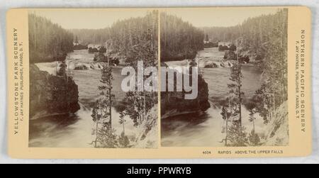 Der stereoskopische Ansichten, 36 ausgewählten Haynes stereoskopische Ansichten der Yellowstone National Park, 1881-88 Stockfoto