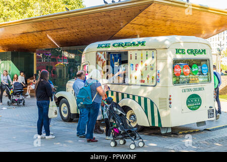 Eine typische Ansicht in Westminster in London. Stockfoto