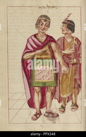 Pachacuti Inca Yupanqui und Capac Yupanqui; La Plata, Bolivien; 1616 abgeschlossen; Frau Ludwig XIII 16, fol. 42 v Stockfoto