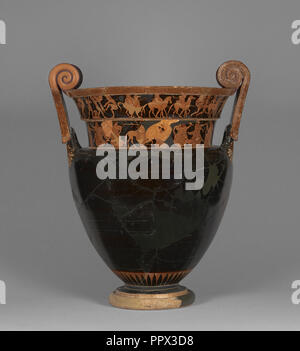 Red-Figure Spiralgehäuse Krater; Kleophrades Maler, Griechischen, Dachboden, Aktiv, 505 - 475 v. Chr., Athen, Griechenland; 500 - 480 B. Stockfoto