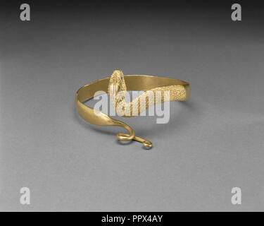 Schlange Armband; Ägypten; 3./2. Jahrhundert B.C; Gold, glas, 7,2 cm, 2 13,16 in Stockfoto