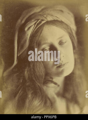Beatrice; Julia Margaret Cameron, britischer, geboren in Indien, 1815-1879, Süßwasser, Isle of Wight, England; 1866; Eiklar silber Stockfoto