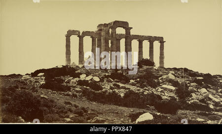 Temple de Minerve eine Sumium; William J. Stillman, American, 1828 - 1901, 1860; Eiklar silber Drucken Stockfoto