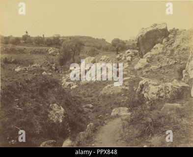 Grand ravin Kaleppa, Kreta; William J. Stillman, American, 1828 - 1901, 1860; Eiklar silber Drucken Stockfoto