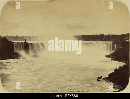 Wasserfall; 1870 s; Eiklar silber Drucken Stockfoto