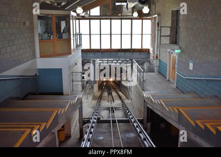 Cairngorm Mountain Funicular Railway Station Stockfoto