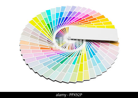 3d-Pantone Farbpalette Führungen Stockfoto