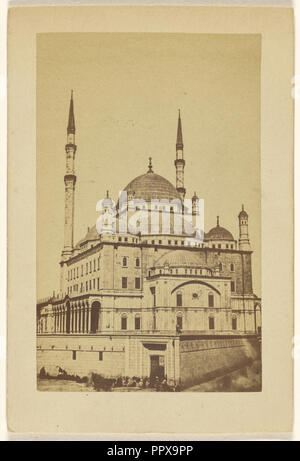 Mosquee Mohamed Aly; Wilhelm Hammerschmidt, Deutsch, Preußen geboren, gestorben 1869, über 1866; Eiklar silber Drucken Stockfoto