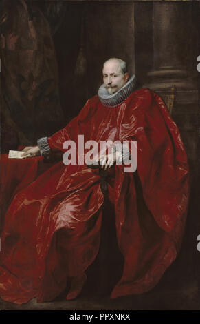 Portrait von Agostino Pallavicini; Anthony van Dyck, flämischer, 1599 - 1641, ca. 1621, Öl auf Leinwand, 216,2 × 141 cm Stockfoto