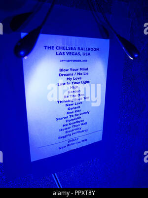 Las Vegas, NV, USA. 27 Sep, 2018. *** Haus AB *** Dua Lipa im Chelsea im Cosmopolitan von Las Vegas in Las Vegas, NV am 27. September 2018. Credit: Erik Kabik Fotografie/Medien Punch/Alamy leben Nachrichten Stockfoto