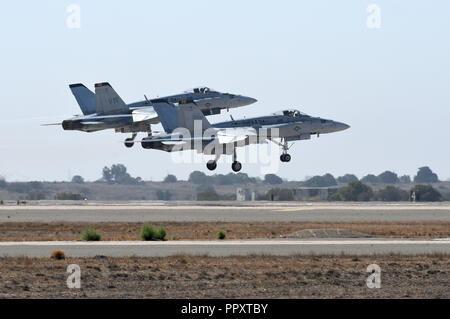 Miramar, Kalifornien, USA. 27 Sep, 2018. Miramar Air Show 2018, Medien Tag, Miramar, Miramar, Kalifornien, USA, 27. September 2018. Credit Bild cr Scott Mitchell/ZUMA Drücken Sie Credit: Scott Mitchell/ZUMA Draht/Alamy leben Nachrichten Stockfoto