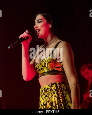 Las Vegas, NV, USA. 27 Sep, 2018. *** Haus AB *** Dua Lipa im Chelsea im Cosmopolitan von Las Vegas in Las Vegas, NV am 27. September 2018. Credit: Erik Kabik Fotografie/Medien Punch/Alamy leben Nachrichten Stockfoto