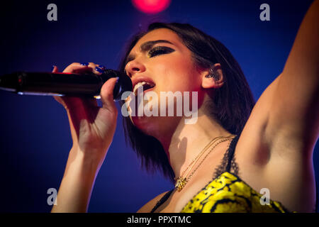 Las Vegas, NV, USA. 27 Sep, 2018. *** Haus AB *** Dua Lipa im Chelsea im Cosmopolitan von Las Vegas in Las Vegas, NV am 27. September 2018. Credit: Erik Kabik Fotografie/Medien Punch/Alamy leben Nachrichten Stockfoto