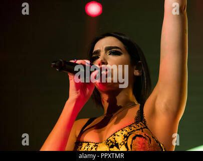 Las Vegas, NV, USA. 27 Sep, 2018. *** Haus AB *** Dua Lipa im Chelsea im Cosmopolitan von Las Vegas in Las Vegas, NV am 27. September 2018. Credit: Erik Kabik Fotografie/Medien Punch/Alamy leben Nachrichten Stockfoto
