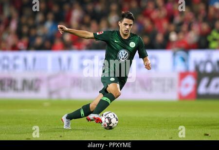 Mainz, Deutschland. 26 Sep, 2018. firo: 26.09.2018 Fußball, Fußball: 1. Bundesliga, Saison 2018/2019 FSV FSV Mainz 05 - VfL Wolfsburg 0:0 VfL Josip Brekalo, Single Action | Verwendung der weltweiten Kredit: dpa/Alamy leben Nachrichten Stockfoto