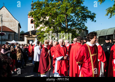 Stará Boleslav, tschechische Republik. 28. September, 2018. Nationale Festival St. Wenzel, Stará Boleslav, tschechische Republik, 28.9.2018 Quelle: Josef pliva/Alamy leben Nachrichten Stockfoto