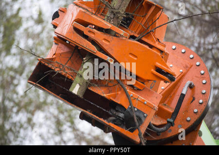 September 28, 2018 - Kerpen, Nordrhein-Westfalen, Deutschland - Räumung der Besetzung des Hambacher Forst am 28. September 2018 Credit: Jannis Grosse/ZUMA Draht/Alamy leben Nachrichten Stockfoto