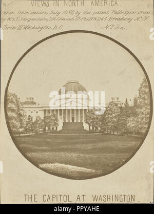 Das Capitol in Washington; Langenheim Brüder, Friedrich und William Langenheim, Amerikanische, geboren in Deutschland, 1841,1842 - 1874 Stockfoto