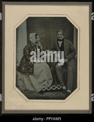 Jean-Gabriel Eynard und Anne-Charlotte - Ulrike; Jean-Gabriel Eynard, Schweiz, 1775 - 1863, ca. 1845; Daguerreotypie Stockfoto
