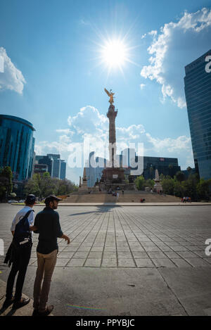 Engel der Unabhängigkeits-Denkmal in Mexiko-Stadt Stockfoto