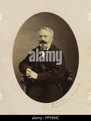 Portrait von Victor Hugo; Étienne Carjat, Französisch, 1828 - 1906, Paris, Frankreich; 1862; Woodburytype; 25,1 x 18,4 cm Stockfoto