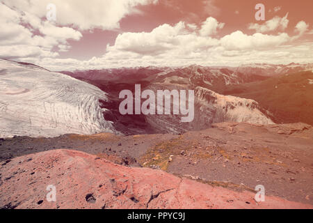 Blick auf Tronador Berg- und Gletscherwelt Alerce und Castano Overa der südlichen Anden Stockfoto