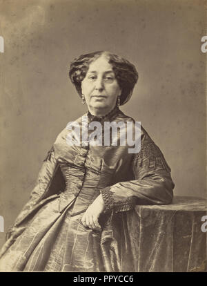 George Sand;, Gaspard Felix Tournachon Nadar, Französisch, 1820-1910, 1865; Eiklar silber Drucken Stockfoto