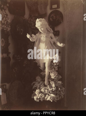 Statue eines kleinen Mädchens; Alfredo Noack, Italienisch, geboren in Deutschland, 1833-1896, 1873; Eiklar silber Drucken Stockfoto