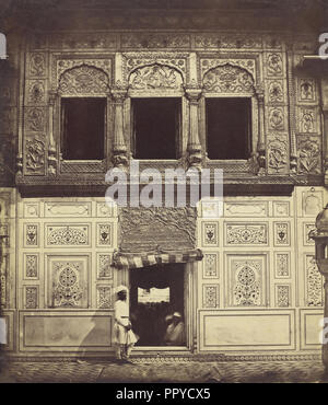 Innenraum der Sikh Tempel mit Marmor Mosaik; Felice Beato, 1832-1909, Henry Hering, 1814 Stockfoto