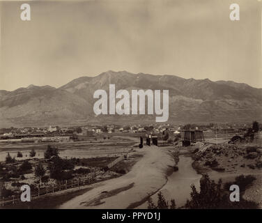 Ogden, Utah; William Henry Jackson, Amerikanische, 1843-1942, 1880; Eiklar silber Drucken Stockfoto