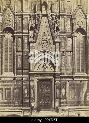 Kirche Fassade; Fratelli Alinari, Italienisch, gegründet 1852, Florenz, Italien; 1850; Eiklar silber Drucken Stockfoto