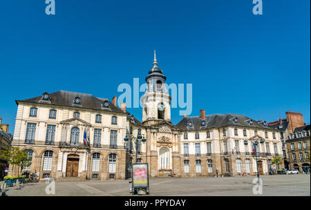 Das Rathaus von Rennes in Frankreich Stockfoto