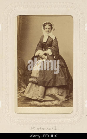 Prinzessin Obrenovitch; André Adolphe-Eugène Disdéri, Französisch, 1819 - 1889, 1860; Eiklar silber Drucken Stockfoto