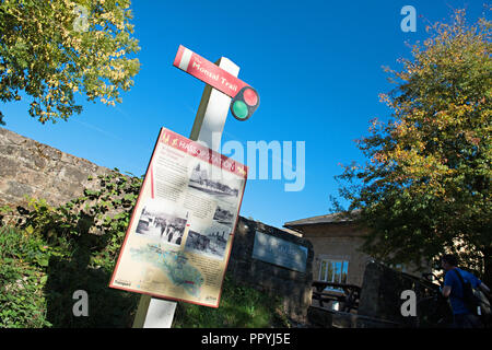 Hassop Station auf dem monsal Trail Derbyshire Peak District Stockfoto