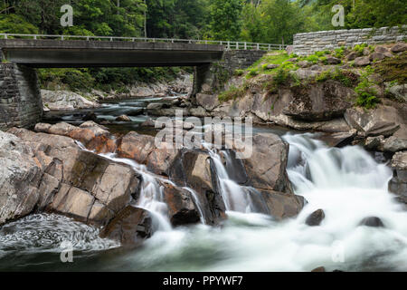 Die Waschbecken Wasserfall in den Smokey Mountains Stockfoto