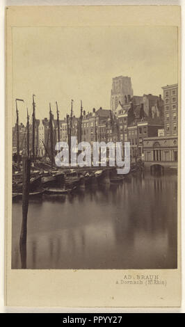 Rotterdam. Vieux Port; Adolphe Braun, Französisch, 1812-1877, 1865-1870; Eiklar silber Drucken Stockfoto