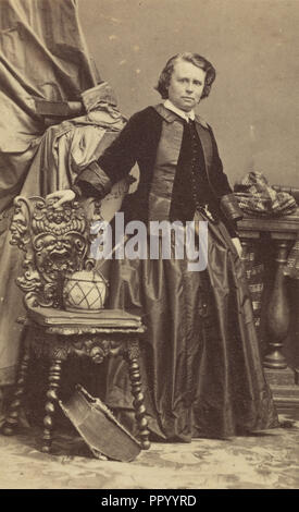 Rosa Bonheur; André Adolphe-Eugène Disdéri, Französisch, 1819 - 1889, 1861 - 1864; Eiklar silber Drucken Stockfoto