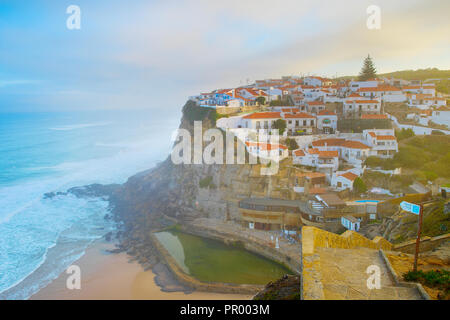 Anzeigen von Ple do Mar bei Sonnenaufgang. Portugal Stockfoto