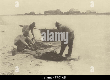 Schmelzen auf dem Fluss Blythe. Suffolk; Peter Henry Emerson, Britischen, geboren in Kuba, 1856 - 1936, London, England; 1888 Stockfoto