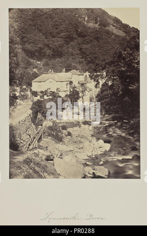 Lynmouth Devon; Francis Bedford, Englisch, 1815,1816 - 1894, oder Arthur James Melhuish, Englisch, 1829-1895 zurückzuführen Stockfoto