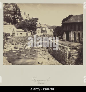 Lynmouth Devon; Francis Bedford, Englisch, 1815,1816 - 1894, oder Arthur James Melhuish, Englisch, 1829-1895 zurückzuführen Stockfoto