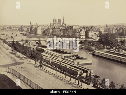 Panorama, Nr. 52, Édouard Baldus, Französisch, geboren in Deutschland, 1813-1889, Paris, Frankreich; 1860; Eiklar silber Drucken Stockfoto