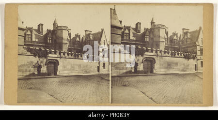 Hotel de Cluny, Paris; Französisch; 1860; Eiklar silber Drucken Stockfoto