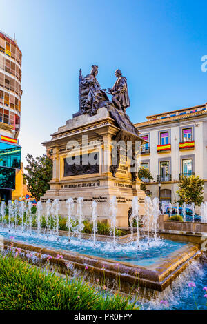 Plaza Isabel La Catolica, Granada, Andalusien, Spanien, Europa Stockfoto
