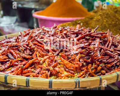 Chilis, Luang Prabang, Laos, Indochina, Südostasien, Asien Stockfoto