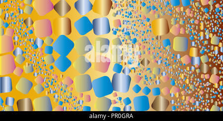 Quadratischen bunten Farbverlauf geometrischen abstrakten Hintergrund Stockfoto