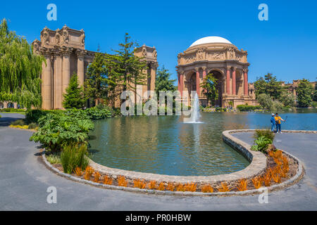 Blick auf den Palast der Schönen Künste Theater, San Francisco, Kalifornien, Vereinigte Staaten von Amerika, Nordamerika Stockfoto