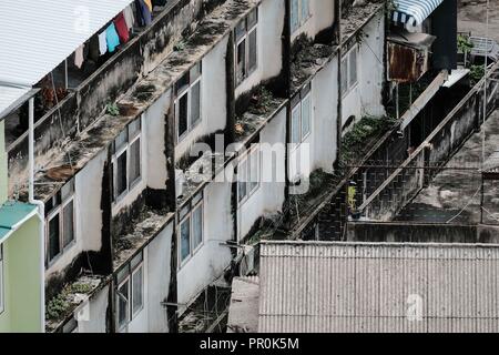 In Bangkok Straße gezoomt Stockfoto