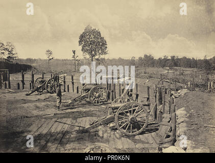 Rebel Werke vor Atlanta, Georgia, Nr. 2; George N. Barnard, American, 1819 - 1902, New York, United States Stockfoto