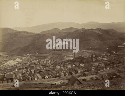 Die Kombination Welle, von der Wasserrutsche; Carleton Watkins, amerikanischen, 1829-1916, Virginia City, Nevada, Geschichte Stockfoto